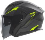 NOX N130 Myst nyitott sisak matt fekete-fluo sárga