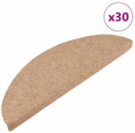 vidaXL 30 db bézs öntapadó lépcsőszőnyeg 56 x 17 x 3 cm (VD3365895)