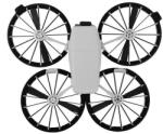 SUNNYLiFE DJI Flip gumi védőkeret (fekete)