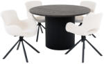 House Nordic Boavista-Amorim 4+1 étkező garnitúra fekete-fehér (7771010-S) - geminiduo