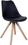 House Nordic Bergen étkezőszék ecobőr fekete (1001022) - geminiduo