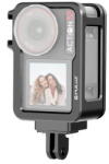 PULUZ PU741B DJI Osmo Action 5 Pro PULUZ fémkeret bővítő adapter keret hideg cipővel (fekete) (PU741B)