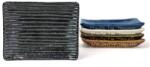 MIJ Platou de servit CONTOUR 10 x 7, 5 cm, negru, ceramică, MIJ (MIJC0622) Tava
