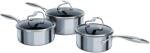 Circulon Set de vase pentru gătit STEELSHIELD, set de 3 buc, oțel inoxidabil, Circulon (CIRC30035)