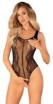 Obsessive Body din Plasa cu Ornamente Brodate B335 Small-Large
