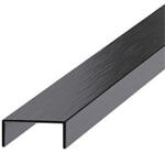  NOX Prémium dekorcsík- inox, szálcsiszolt antracit 20mm/270cm (456042731)