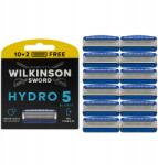 Wilkinson Férfi Penge Utántöltő Wilkinson HYDRO5 Hydro 5 Regular Borotvához 12 db (4027800102334)