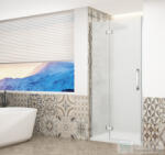 SAPHO GELCO TRINITY CHROME zuhanyajtó, 1100mm, matt üveg, balos (GT1211ML-CH) (GT1211ML-CH)