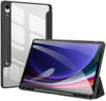  Tablettok Samsung Galaxy Tab S10 FE 10, 9 coll (SM-X520, SM-X526) - DUX DUCIS TOBY fekete ütésálló tok, ceruza tartóval