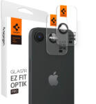 Apple iPhone 16e, Kamera lencsevédő fólia, ütésálló fólia, Tempered Glass (edzett üveg), Spigen Glastr Ez Fit Optik Pro, fekete, 2 db / csomag