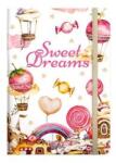 Dolce Blocco Határidőnapló DOLCE BLOCCO Secret Grande Sweet Dreams A/5 heti keménytáblás gumis 2025 (21366) - irodaszer