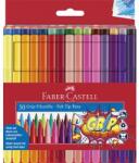 Faber-Castell Filc készlet 30db-os FABER-CASTELL Grip, Élelmiszerfesték alapú tintával, Ergonomikus háromszög alakú