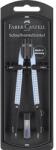 Faber-Castell Körző készlet Faber-Castell precíziós gyorsállítás, Grip égkék, Quick-set, két lába állítható