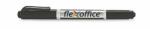 FlexOffice Alkoholos marker, 0, 4/1, 0 mm, kúpos, kétvégű, FLEXOFFICE "PM01", fekete (FO-PM01BLACK) - mystock