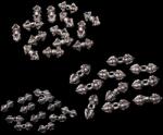  Charm Argint 925 Vajra (Dorje) - 11-16 x 3-6 mm - 1 Buc
