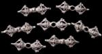  Charm Argint 925 Vajra (Dorje) 19.5 x 7.5 mm - 1 Buc