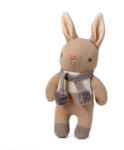 ThreadBear Design szürkésbarna nyuszi csörgő - ThreadBear Baby Threads Taupe Bunny Rattle