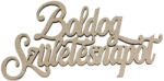  4db. festett fa "Boldog Születésnapot" felirat 10 x 5cm - Misty gold (MT9-86)
