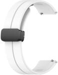 Ricardo Curea din silicon Ricardo 22mm (pentru Huawei Watch GT 4, 5), alb, eliberare rapidă