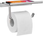 Relaxdays Suport hartie igienica cu suport telefon, 2 in 1, Relaxdays, 8 x 18 x 9.5 cm (10030710)