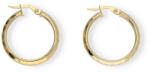 Gold earrings for ladies AU84504 - 14 karátos arany női karika fülbevaló Ø 25 mm (AU84504)