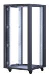 Formrack 16U Interline 600x600 19 szabadon álló rack szekrény - RAL9005 fekete (INT-16U6060)