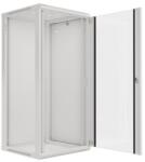Lanberg 19 fali rack szekrény 27U/600X600 üvegajtó, lapraszerelt, szürke V2 (WF01-6627-10S)