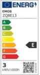 EMOS ZQ8E13 classic MR16 3W 345 lm GU10 LED izzó (ZQ8E13) - oneclick