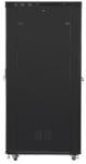 Lanberg 19 szabadon álló rack szekrény 42U/800X1200 perforált ajtó, lapraszerelt, LCD kijelző, fekete V2 (FF01-8242-23BL)