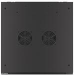 Lanberg 19 fali rack szekrény 4U/600X600 lapraszerelt, fekete V2 (WF01-6604-10B)