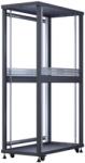 Formrack 32U Server 600x1200 mm 19 szerver rack szekrény - RAL9005 fekete (SC-32U60120)