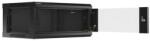 Lanberg 19 fali rack szekrény 4U/600X450 üvegajtó, lapraszerelt, fekete V2 (WF01-6404-10B)