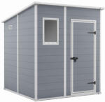 Keter Manor 6 x 6 Penthouse kerti tároló szürke / fehér, padlóval (249348)