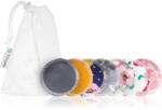T-Tomi Make-up Removal Pads Set Soft 1 Week mosható sminklemosó korong COLOUR + Laundry Wash Bag 7 db