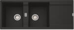 Franke Chiuveta Franke Maris MRG 621, Fragranite, 116x50 cm, 2 cuve, Negru mat 114.0630. 884 (114.0630.884) Chiuveta