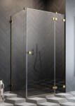 Radaway Zuhanykabin, Radaway Essenza Pro KDJ gold 90x90 Jobbos - mozaikkeramia