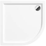 Deante Zuhanytálca, Deante Jasmin akril, íves zuhanytálca, fehér, 80x80 KGJ_054B - mozaikkeramia