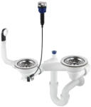 Deante Mosogató szifon, Deante Space-Saver szifon gránit mosogatókhoz, 1, 5-2 medencés, Space-Saver ZXY_9973 - mozaikkeramia