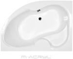 M-Acryl Hidromasszázs kád, M-Acryl Azalia 160x105 Wellness 22 fúvókás elektronikus - mozaikkeramia