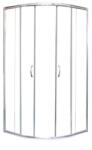 Sanotechnik Zuhanykabin, Sanotechnik TP4080C Íves sarokkabin két tolóajtóval, króm, 80 cm - mozaikkeramia