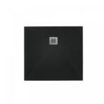 West Zuhanytálca, West Zara 90x90 cm, black - mozaikkeramia