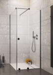 Radaway Zuhanykabin, Radaway Furo Black KDJ RH 90x90 jobbos zuhanykabin - mozaikkeramia