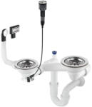 Deante Mosogató szifon, Deante Space-Saver szifon gránit mosogatókhoz, 1, 5-2 medencés, Space-Saver ZXY_9983 - mozaikkeramia