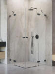 Radaway Zuhanykabin, Radaway Essenza Pro Brushed GunMetal KDD szögletes zuhanykabin 90x100 átlátszó - mozaikkeramia