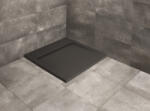 Radaway Zuhanytálca, Radaway Teos C 90x90 antracit műmárvány zuhanytálca - mozaikkeramia