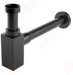 FERRO Mosdó szifon, Ferro QUADRO S280-BL szögletes búraszifon G5/4x32 mm - mozaikkeramia