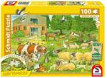 Schmidt Spiele 100 db-os puzzle - Baby Animals on the Farm (56528) (56528)