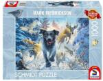 Schmidt Spiele 1000 db-os puzzle - Dog's Life - Black Labrador in the Snow (58558) (58558)