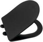 SAPHO WC tető, Sapho Paco slim soft close wc ülőke, fekete PCS1012B - mozaikkeramia