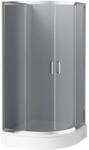 Deante Zuhanykabin, Deante Funkia íves zuhanykabin 90x90x185 króm/grafit üveg KYP_451K - mozaikkeramia